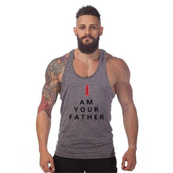 Tank Top Men Gym-shark Bodybuilding and Fitness